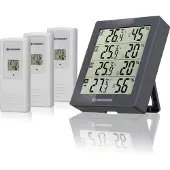 Bresser Weerstation Temeo Hygro Quadro, 12 cm, grijs/wit, 4-delig
