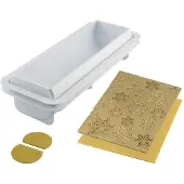 Silikomart 3Design Frozen Bûche ijstaarvorm wit