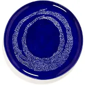Serax Ottolenghi Feast serveerschotel Ø35 cm Dark blue dots-white