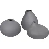 Blomus Vaas Nona Pewter (set van 3)