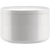 Alessi Badkameropberger BIRILLO 18 cm, wit,