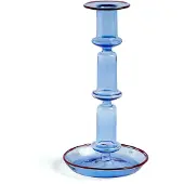 HAY Flare tall kandelaar Light blue-red