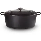 Le Creuset Gietijzeren Ovale Braadpan Mat Zwart 40cm 13,9l