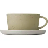 Blomus Sablo koffiekop met schotel 2-pack Savannah