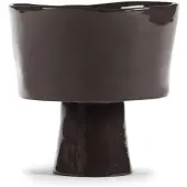 Serax La Mère schaal op voet Ø18 cm Ebony