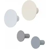 Blomus - Ponto kapstokhaken, set van 4, grijstinten
