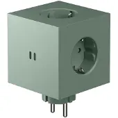 Avolt Square 2 Contactdoosverlenger Met Usb-c / Magneet Eikengroen - Lampsnoeren & lampverlengstukken Kunststof Oak Green - SQ2-EUFC30-WMOG