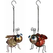 Luxform Tuinlamp Solar Metal Insect Hang Bee & Lady Bug Multicolor (Set van 2)