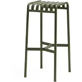 HAY Kruk Palissade Bar Stool Olive Powder Coated Steel