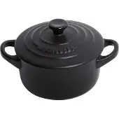 Le Creuset mini stoofpan 10cm - 0,25L mat zwart