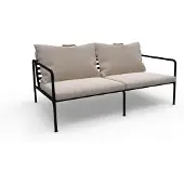 Houe Loungebank Avon 2 Seater Sofa Frame Black Cushion Ash