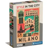 Clementoni - Puzzel - 1000 Stukjes - Style in the City Milano - Puzzel Voor Volwassenen