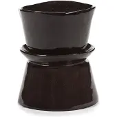 Serax Serveerschaal Serax La Mère Tableware By Marie Michielssen Dark Brown 19 x 19 x 22 cm