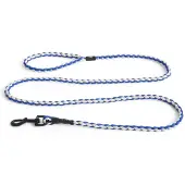 HAY Dogs Leash Braided M|L | Blue, off-white