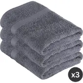 Tiseco HOME STUDIO - Badlaken RIVA - SET/3 - 100% katoen - 450 g/m² - 100% katoen - superzacht en zeer absorberend - 70x140 cm - Blue stone