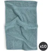 Tiseco HOME STUDIO - Gastendoek RIVA - SET/10 - 100% katoen - 450 g/m² - 100% katoen - superzacht en zeer absorberend - 30x50 cm - Blauw