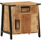 vidaXL Nachtkastje 40x30x42 cm massief mangohout