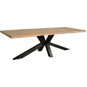 Tower Living Sovana Live-edge dining table 200x100 - top 5 (Naturel, 200x100x78cm)