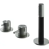 Hotbath Archie AR185 badrandcombinatie met staafhanddouche en 2-weg omstel RVS316
