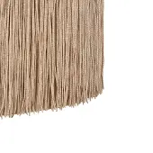 Beliani VIRGINIA - Poef-Beige-Fluweel