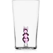 Ichendorf Milano Animal Farm longdrinkglas roos konijn