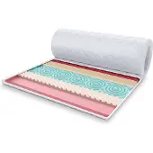 FDM FRUTI MET VISCO Topmatras 120x200 cm - Hoogte 5 cm H2 en H4 - Koudschuim Topmatrassen Topper Topdekmatras - HR H30 en Visco - - Antiallergisch