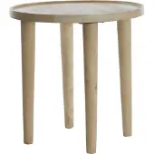 Light & Living bijzettafel Ø45x45 cm qiano mango hout naturel