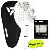 VirtuFit Hybrid Padel Set - Wit - Grijs