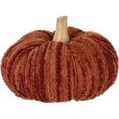 Clayre & Eef Decoratie Pompoen Ø 15x12 cm Oranje Stof Oranje