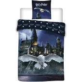 Harry Potter Dekbedovertrek, Hedwig - 140 x 200 + 65 x 65 cm - Katoen