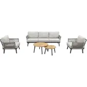 Van der Garde Tuinmeubelen Durban/Mindo stoel-bank loungeset - 5-delig