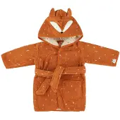 Trixie Mr Fox badstof badjas brique Oranje All over print - maat 86/92