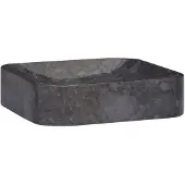 vidaXL Gootsteen 40x40x10 cm marmer zwart