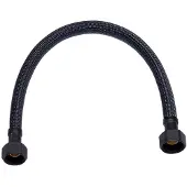 Clou Flexibele aansluitslang 30 cm mat zwart geborsteld 3/8”