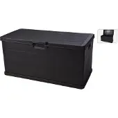 Ipae Pro Garden Kussenbox Kunststof 118x59x57cm Zwart zwart Kunststof Kussenbox