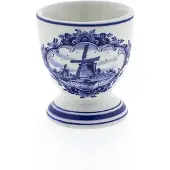 Heinen Delfts Blauw 2 stuks eierdopjes molen