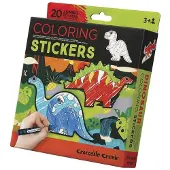 Crocodile Creek Inkleur Stickers Dinosaurus - 20 stuks