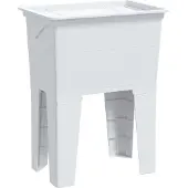 vidaXL Waskuip 59x41x75 cm hars wit