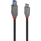 Lindy 36665 USB 3.2 Kabel Typ C/B Anthra Line 0,5m
