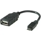 Nilox RO11.02.8311 USB-kabel, Micro-USB naar USB-A, zwart