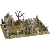 Lemax - Haunted Souls Graveyard 33x43x14 cm 14st Halloween