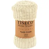 Tiseco Plaid Home Studio Ribble Ivory-130 x 160 cm