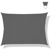 Vonroc Schaduwdoek Rechthoek - Premium – 400x300 cm – Waterafstotend | Grijs