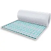 FDM MALTA Topmatras 160x200 cm - Hoogte 4 cm H4 - Koudschuim Topmatrassen Topper Topdekmatras - RavineBlue - - Antiallergisch