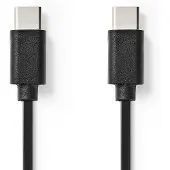 Nedis USB 2.0-Kabel Type-C M -Type-C M 1.0m BK