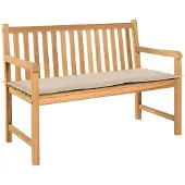 vidaXL Tuinbankkussen 120x50x3 cm oxford stof crèmekleurig