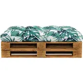 vidaXL Palletkussen 120x80x12 cm stof groen