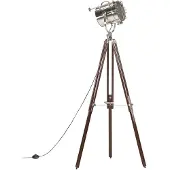 vidaXL Vloerlamp driepoot 180 cm massief mangohout