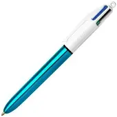 BIC Pen Bic Shine Silver Wit (12 Onderdelen)