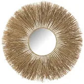 J-Line Mirror melissa straw natural/white large